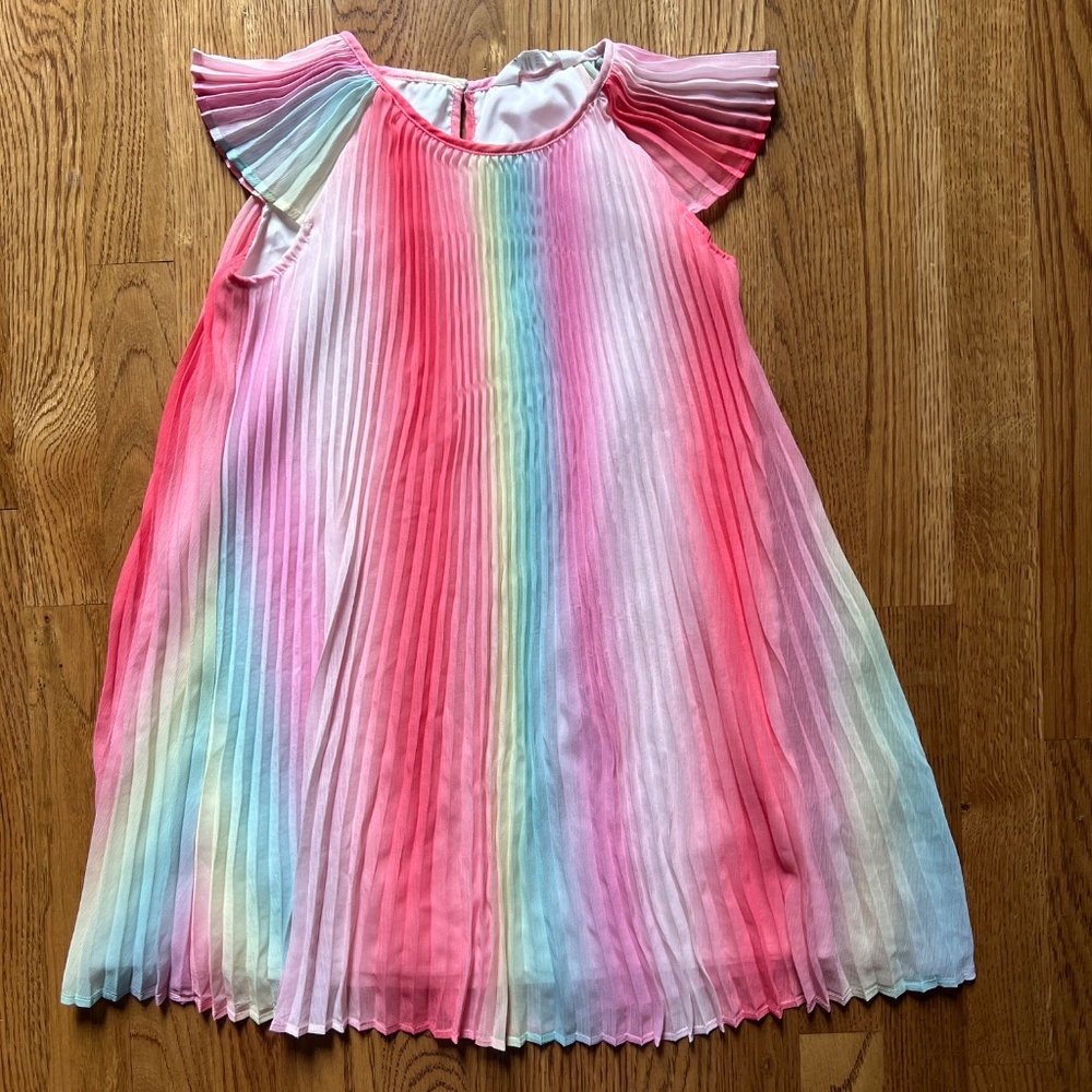 H&M Rainbow Pleated Dress, Girls Size 7 (US)